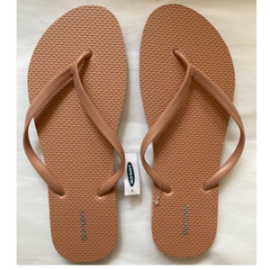 Old Navy Women Flip Flops Sandals  Color : Dulche de leche Size 10